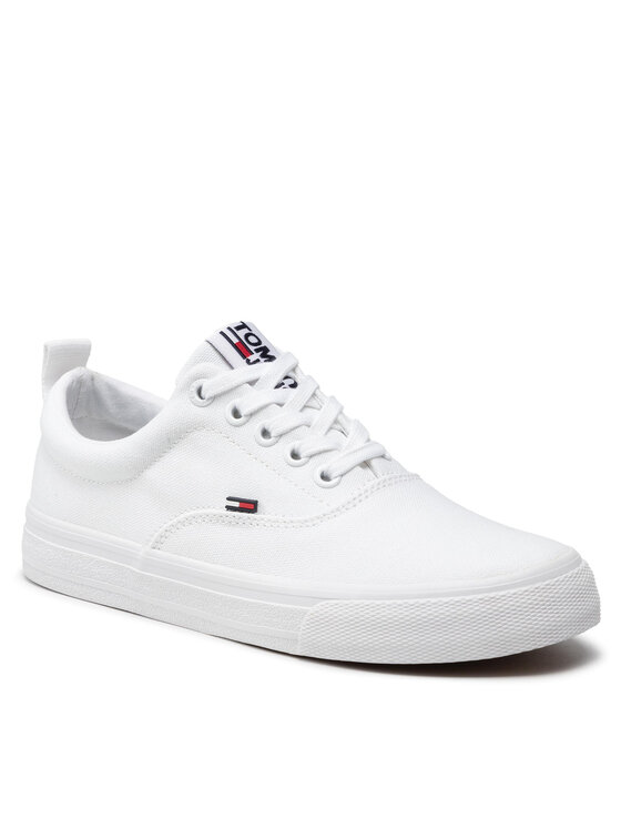 Tommy Jeans Tenisówki Tommy Jeans Classic Tommy Jeans Sneaker EN0EN00986 Biały