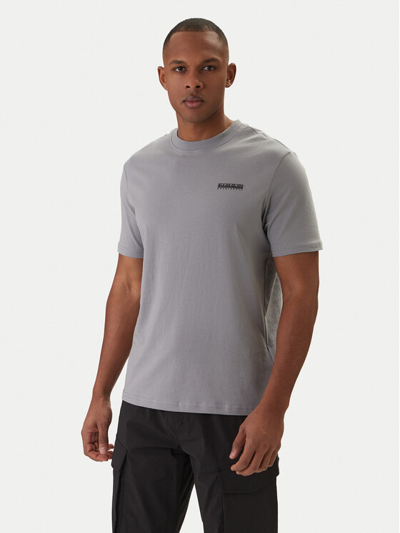 Napapijri Napapijri Camiseta Smallbox NP0A88TR Gris Regular Fit