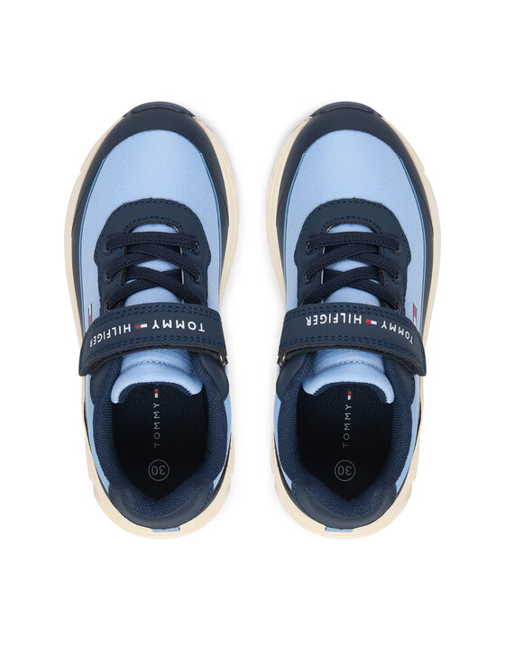 Tommy Hilfiger Tenisice Tommy Hilfiger Low Cut Lace-Up/Velcro Sneaker T1X9-35260-1844 S Plava