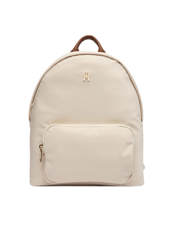 Tommy Hilfiger Zaino Tommy Hilfiger Popette Dome Backpack AW0AW17939 Écru