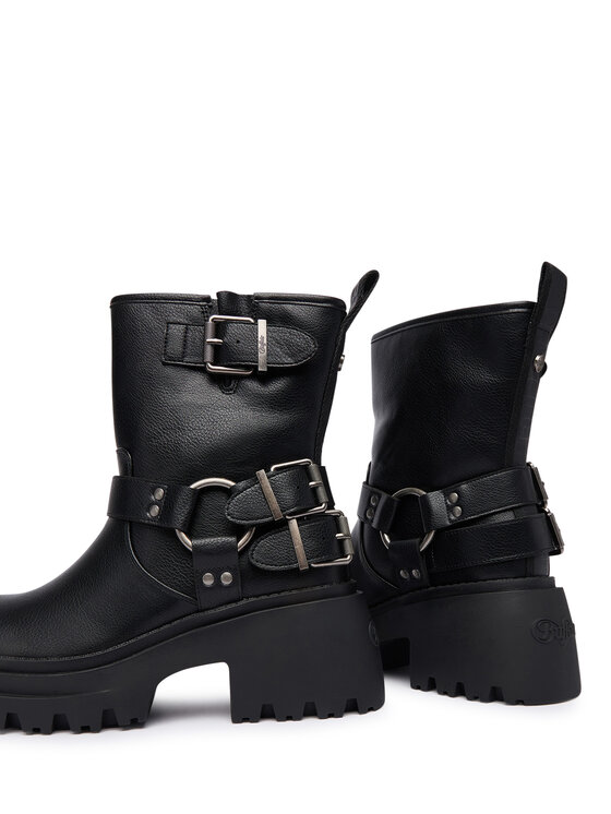 Buffalo Členková obuv Buffalo Bravr Biker Lo 1220067 Čierna