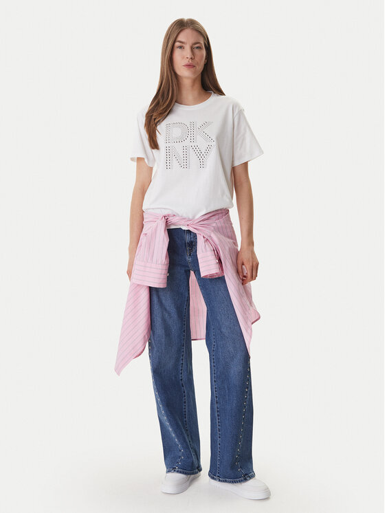 DKNY DKNY Camiseta DJ6T1741 Blanco Relaxed Fit