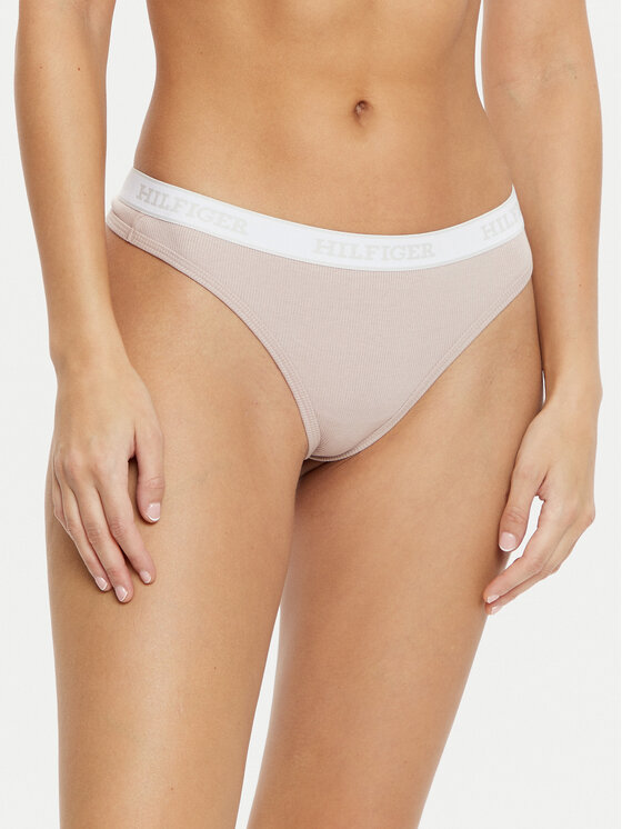 Tommy Hilfiger Tommy Hilfiger Tanga UW0UW05539 Bézs