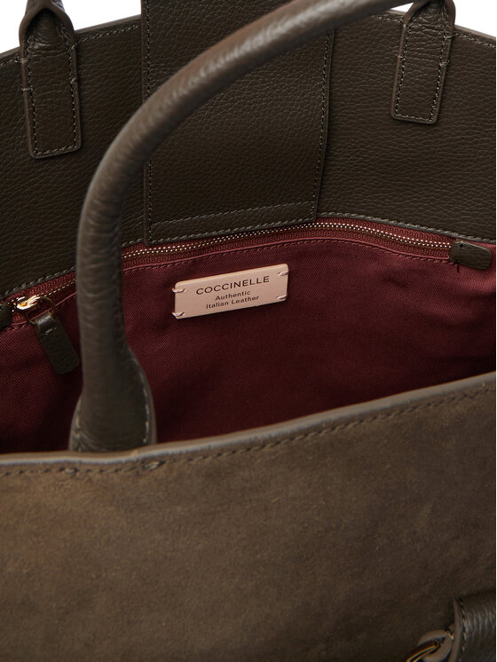 Coccinelle Torebka Coccinelle TLB Coccinellesabine Suede Bi E1 TLB 18 01 01 Khaki