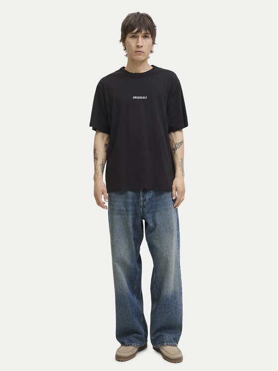 Jack & Jones Jack & Jones Camiseta Meadows Minimal 12283630 Negro Loose Fit