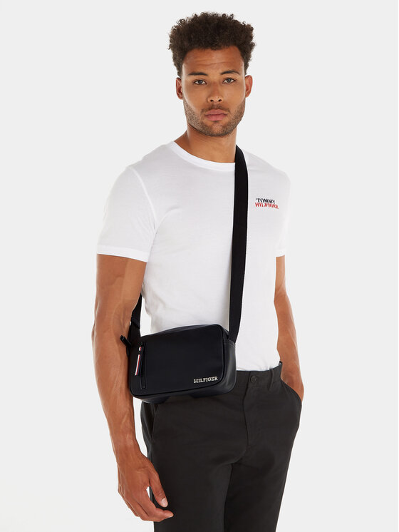 Tommy Hilfiger Bandolera Tommy Hilfiger Th Pique Ew Reporter AM0AM11780 Negro