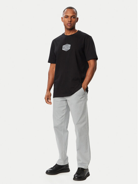 BOSS BOSS Camiseta Logo Tape2 50574200 Negro Regular Fit