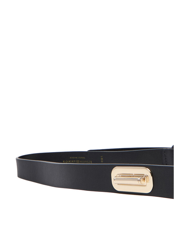 Tommy Hilfiger Pasni pas Tommy Hilfiger Turnlock 2.5 AW0AW14723 Črna