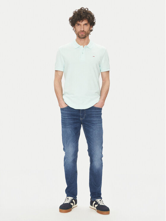 Tommy Jeans Tommy Jeans Polo majica DM0DM20226 Zelena Slim Fit