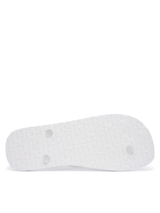 Calvin Klein Infradito Calvin Klein Logo Strap HM0HM02105 Bianco