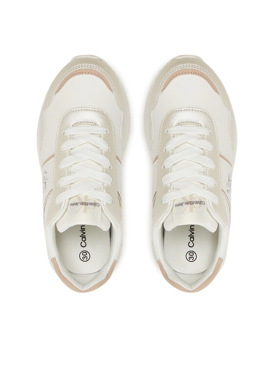 Calvin Klein Jeans Sneakersy Calvin Klein Jeans V3A9-82034-1355A M Écru