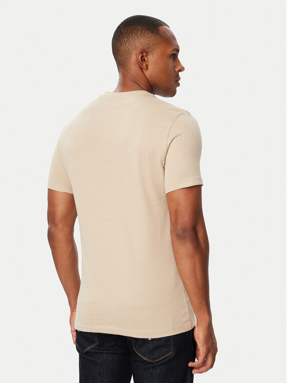 Guess Guess T-Shirt M6BI49 K6186 Μπεζ Slim Fit