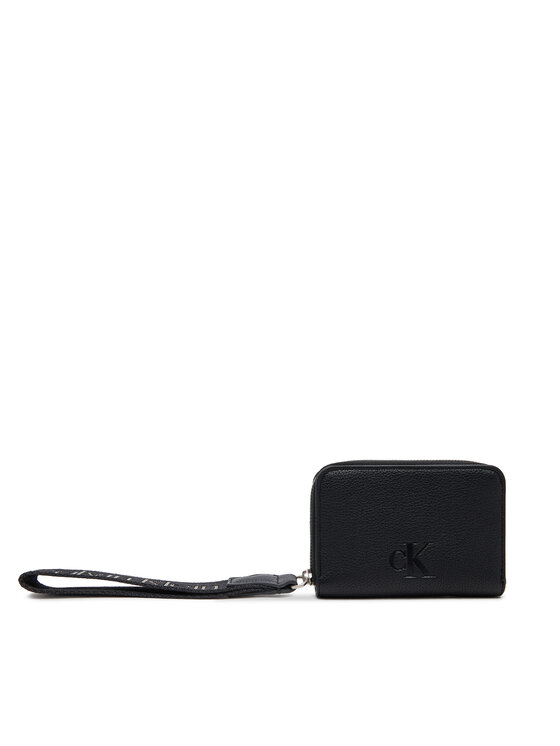 Calvin Klein Jeans Denarnica Calvin Klein Jeans Ultralight Md Zip W/ Wristlet LV04K1024G Črna