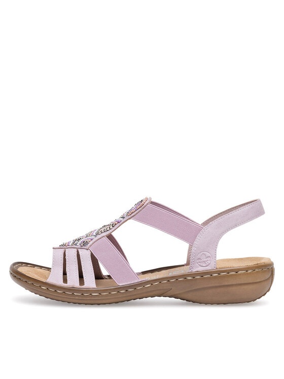 Rieker Sandali Rieker 60801-30 Roza