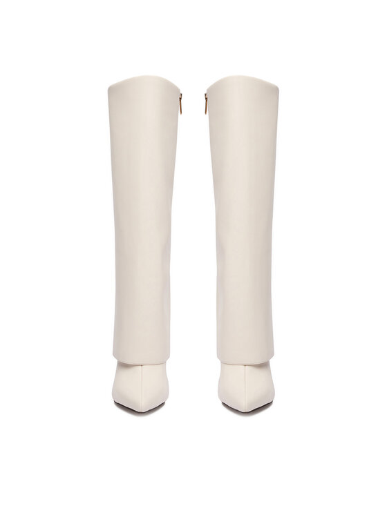 Nine West Kozačky Nine West CEO-SAIDA-01 Écru