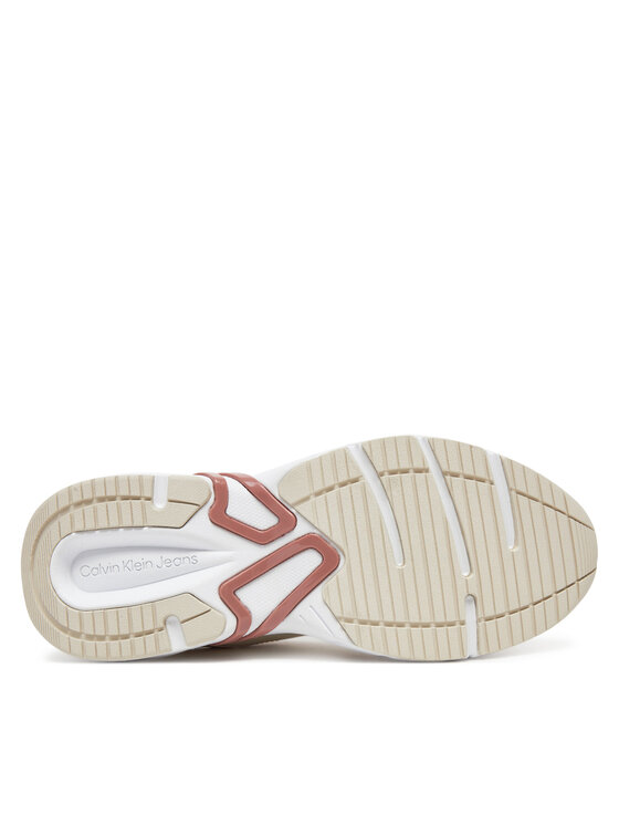 Calvin Klein Jeans Сникърси Calvin Klein Jeans Retro Tennis Mg Mix YW0YW01743 Екрю