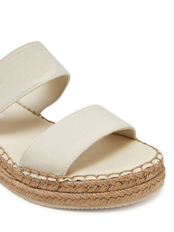 Calvin Klein Jeans Espadrilės Calvin Klein Jeans Sporty Rope Mg Lth Webbing YW0YW01704 Smėlio