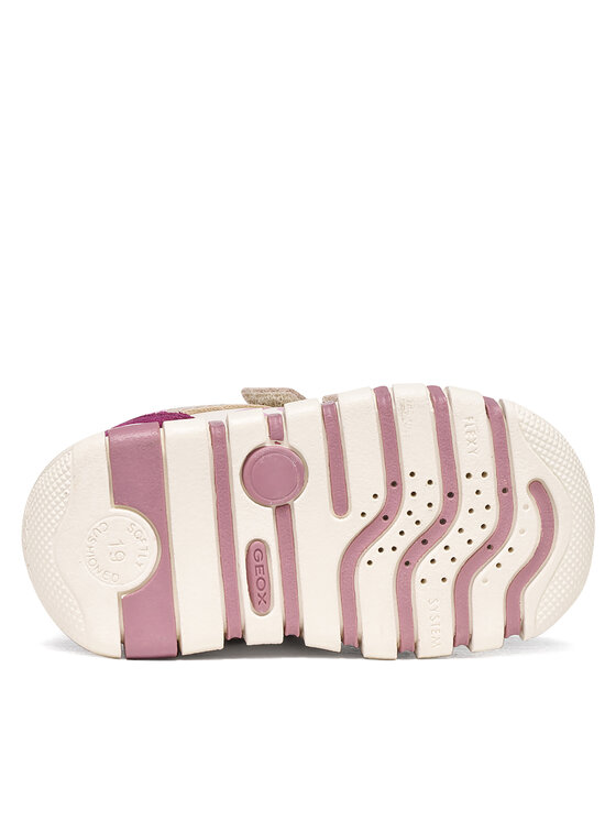Geox Sneakersy Geox B Iupidoo Girl B3558C 05422 C5378 Beżowy