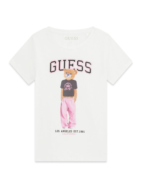 Guess Guess T-Shirt J6YI08 K3710 Λευκό Regular Fit