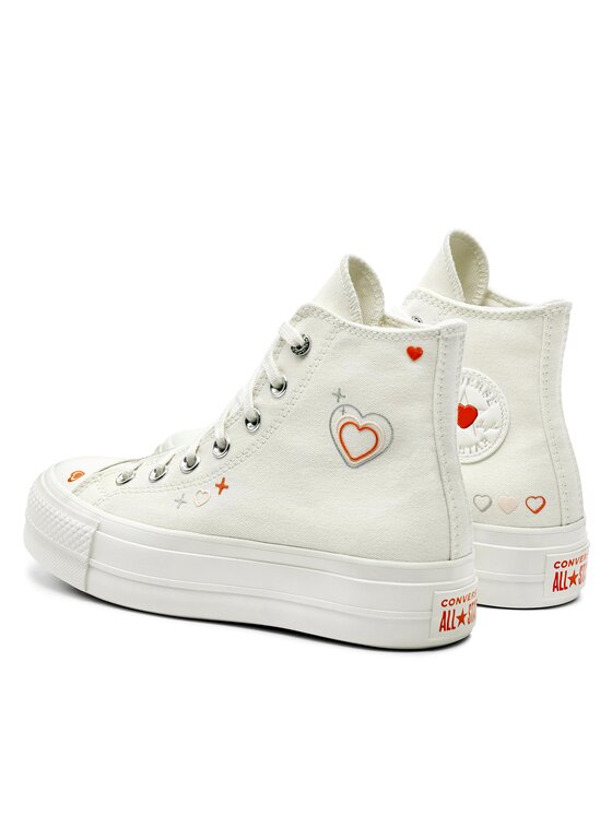 Converse Plátenky Converse Chuck Taylor All Star Lift Platform Y2K A09114C Biela