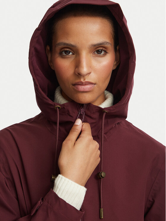 Hunter Hunter Vodootporna jakna HARW0004261 Tamnocrvena Regular Fit