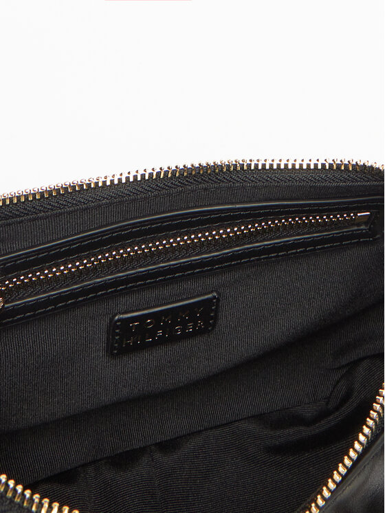 Tommy Hilfiger Kabelka Tommy Hilfiger Moon Leather Crossover AW0AW17467 Čierna