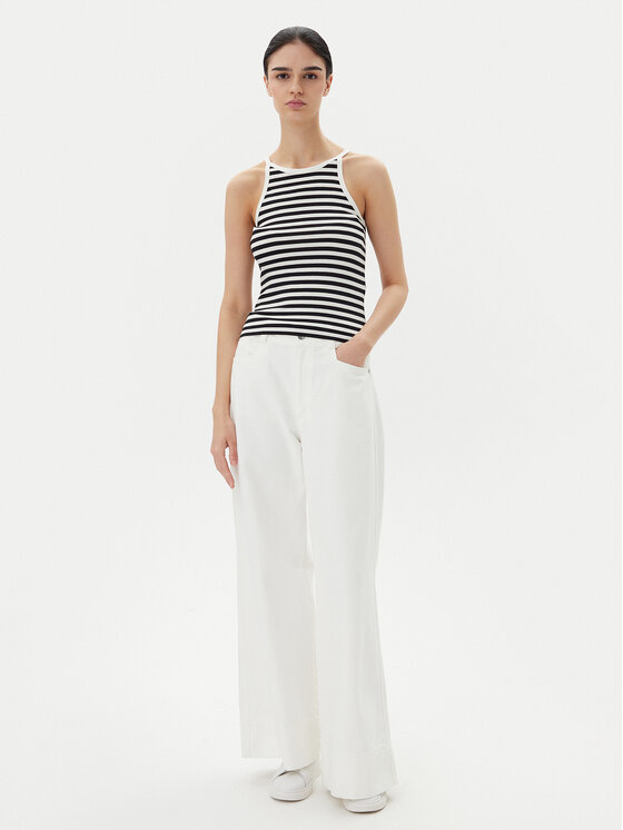 Pieces Pieces Топ Jane 17155477 Чорний Slim Fit
