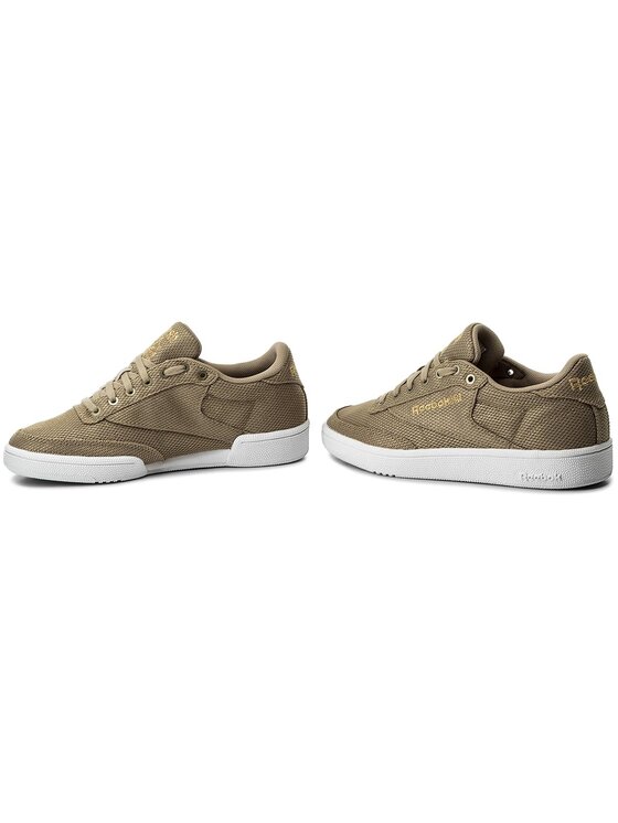 Sneakersy Reebok Club C 85 Metallic Mesh CN1514 Brązowy | Eobuwie.com.pl