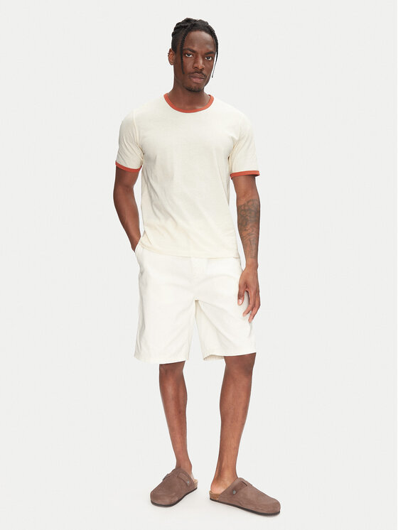 Jack & Jones Jack & Jones Póló Ringer 12277262 Ekru Regular Fit