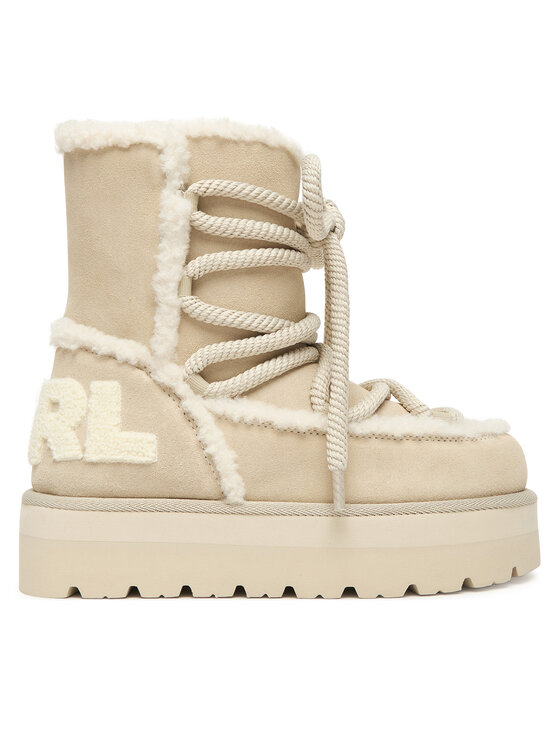KARL LAGERFELD Cizme de zăpadă KARL LAGERFELD Skylar Ski KL49676 Bej deschis