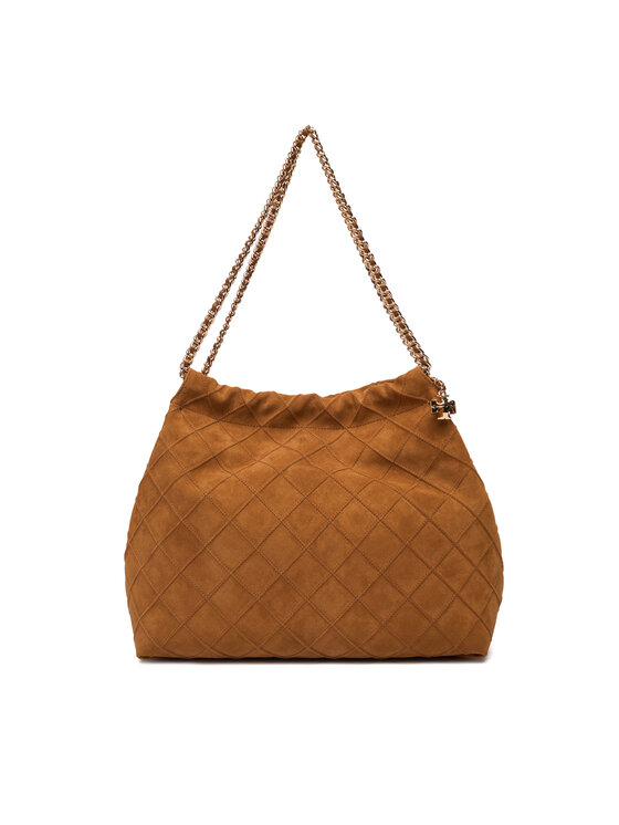 Tory Burch Сумка Tory Burch Fleming Suede 166064 Коричневий