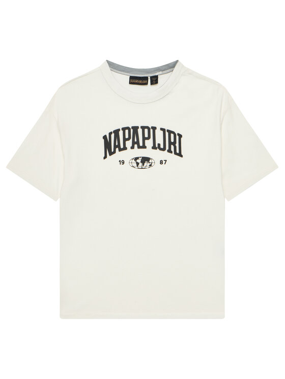 Napapijri Napapijri Футболка S-Inot NP0A891F D Écru Regular Fit