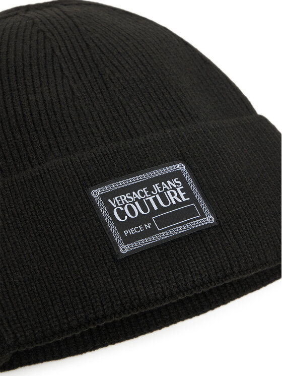 Versace Jeans Couture Шапкa Versace Jeans Couture Big Beanie 79YAZK50 Чорний
