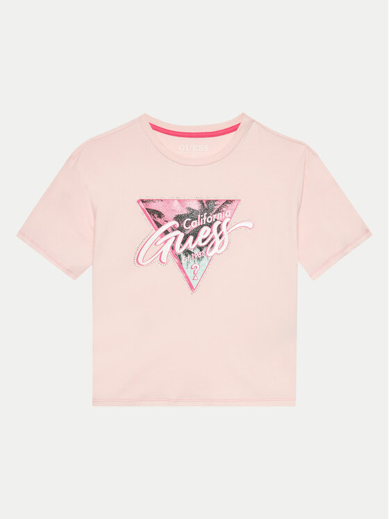 Guess Guess T-shirt J4GI26 K6YW1 Ružičasta Regular Fit