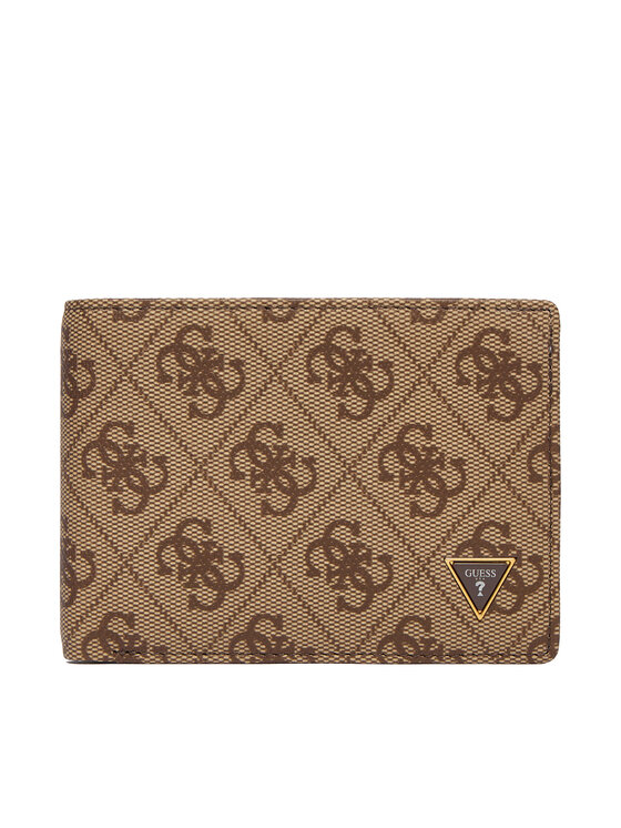Guess Peněženka Guess SMMALL LEA27 Hnědá
