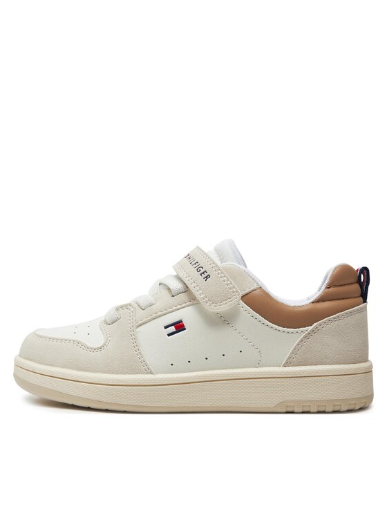 Tommy Hilfiger Tenisice Tommy Hilfiger Low Cut Lace-Up/Velcro Sneaker T1X9-33341-1269 S Bijela