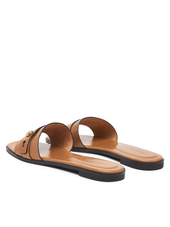 Tory Burch Шльопанці Tory Burch Romy Slide 183305 Коричневий