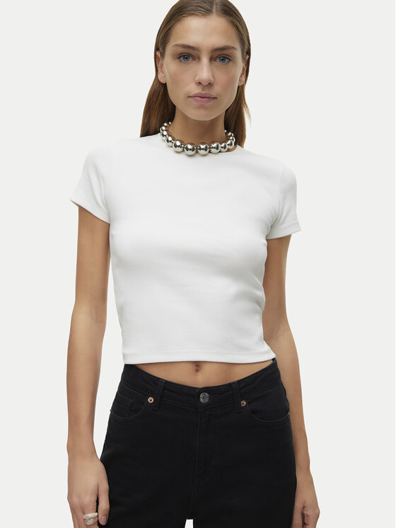 Vero Moda Vero Moda Camiseta Chloe 10306894 Blanco Tight Fit