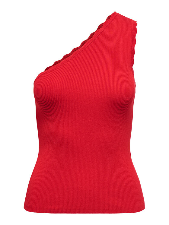 JDY JDY Top Nanna 15351420 Rdeča Slim Fit
