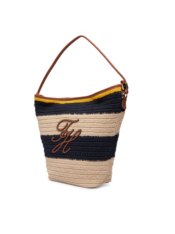 Tommy Hilfiger Soma Tommy Hilfiger Th Nautical Bucket Crochet Str AW0AW18814 Daudzkrāsains