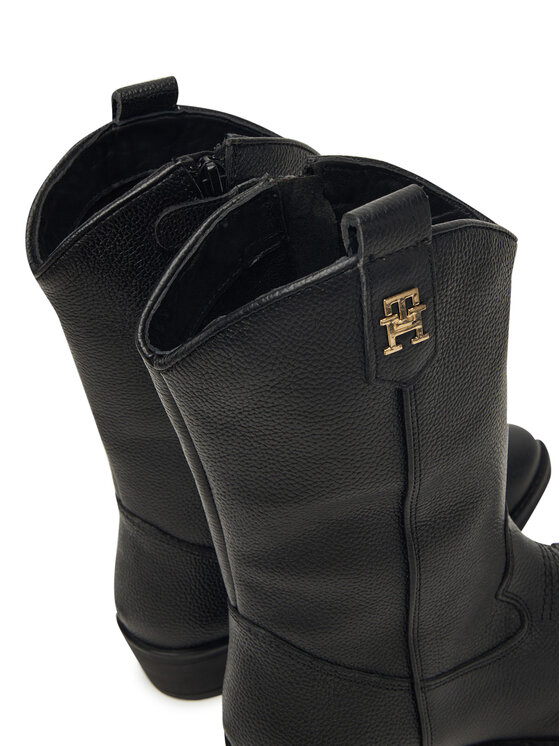Tommy Hilfiger Kovbojské topánky Tommy Hilfiger T3A6-34040-0036999 Čierna