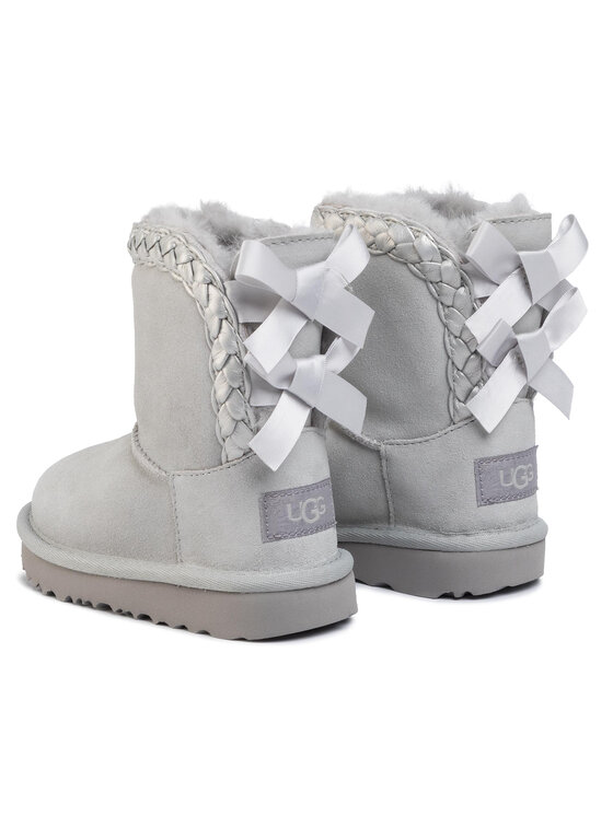 Ugg Śniegowce Ugg T Classic Short II Braided 1103617T Szary