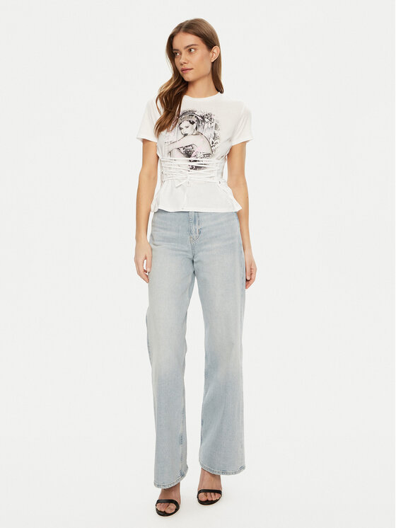 Guess Guess Футболка W5RI32 K9RM1 Білий Regular Fit