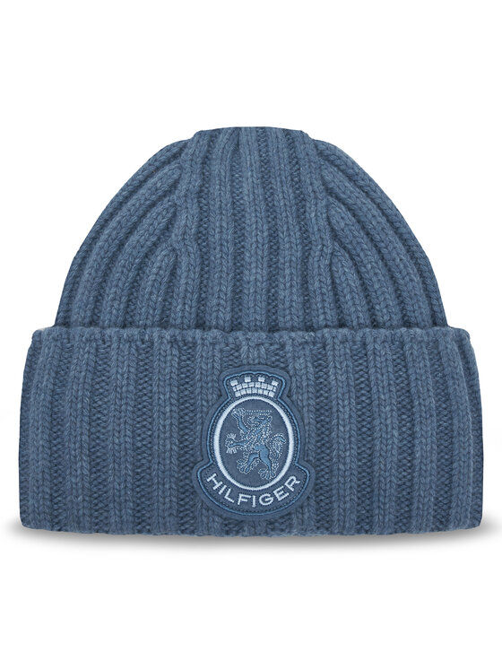 Tommy Hilfiger Kapa Tommy Hilfiger Th Crest Fluffy AW0AW18210 Modra