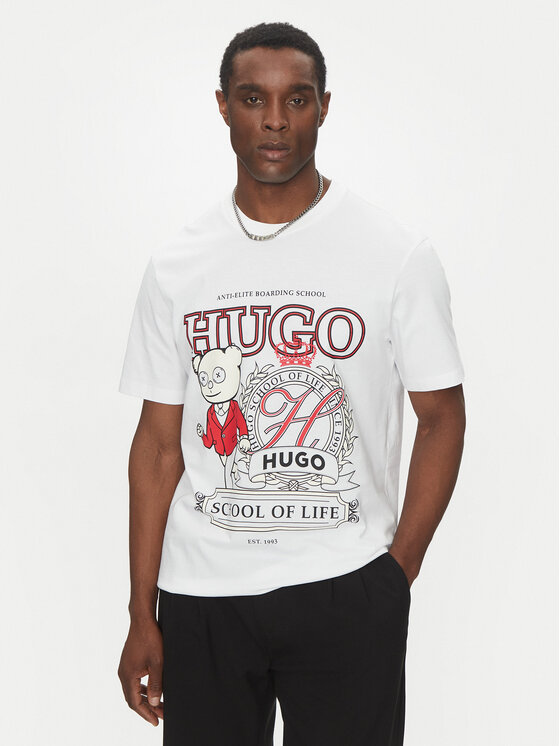 HUGO HUGO Póló 50538254 Fehér Relaxed Fit
