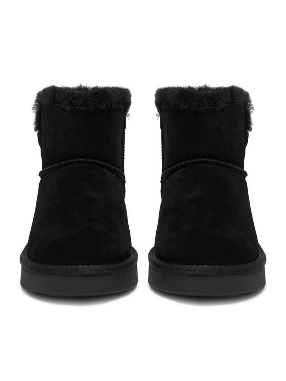 Dwa buty ustawione obok siebie, widok z przodu na noski.