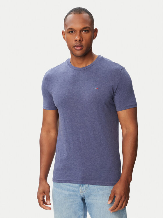 Tommy Jeans Tommy Jeans T-shirt Jaspe DM0DM20363 Blu Slim Fit