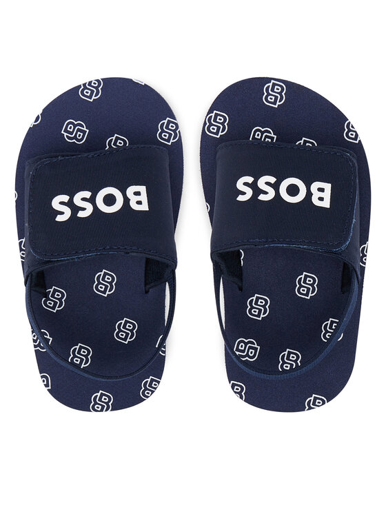 BOSS Sandály BOSS J52156 S Tmavomodrá