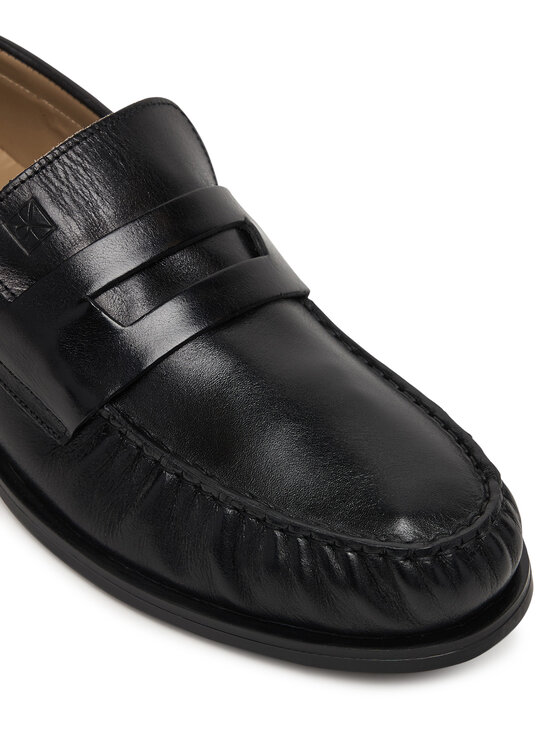Calvin Klein Loafers Calvin Klein Ess Rubber Loafer Wr Pol Lth HM0HM02171 Nero