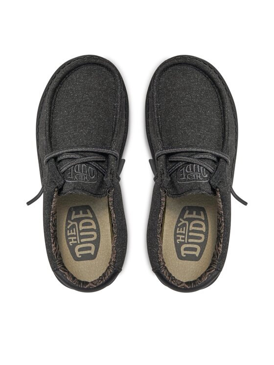 Hey Dude Mocasini Hey Dude Wally Youth Basic 40041-001 Negru